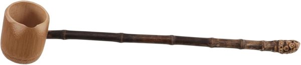 Long Handle Bamboo Water Scoop Cooking Watering Dipper for Tea Ceremonies Home Use