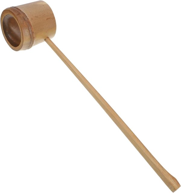 Long Handle Water Scoop Wine Dipper Ladle for Garden Watering and Serving for Canteen Use Carbonized