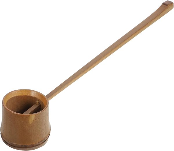Elegant Bamboo Watering Ladle Long Handle Soup Spoon for Tea Ceremony Wine and Kitchen Use