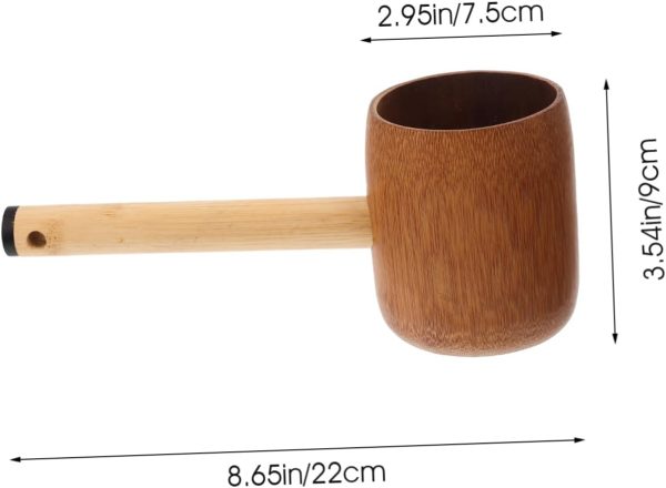 Japanese Water Ladle for Tea House Bamboo Ladle Spoon for Watering Kitchen Gadget Sturdy Watering Spo
