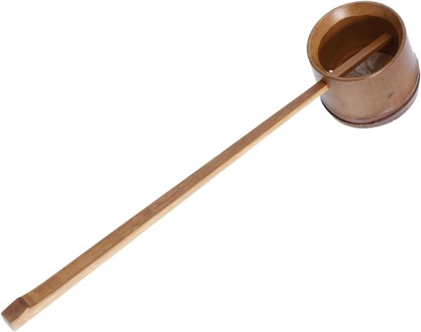 Bamboo Spoon for Cooking Long Handle Water Ladle Garden Watering Spoon Multipurpose Design