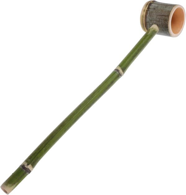 Garden Watering Tool Bamboo Dipper Spoon Long Handle Ladle for Serving Tea Rituals