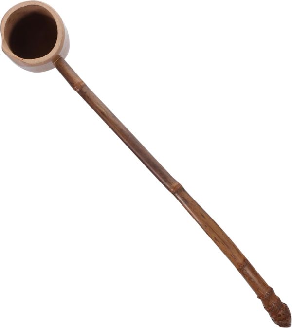 Bamboo Water Scoop Tea Ladle Carbonized Water Ladle Scoop for Tea Accessories