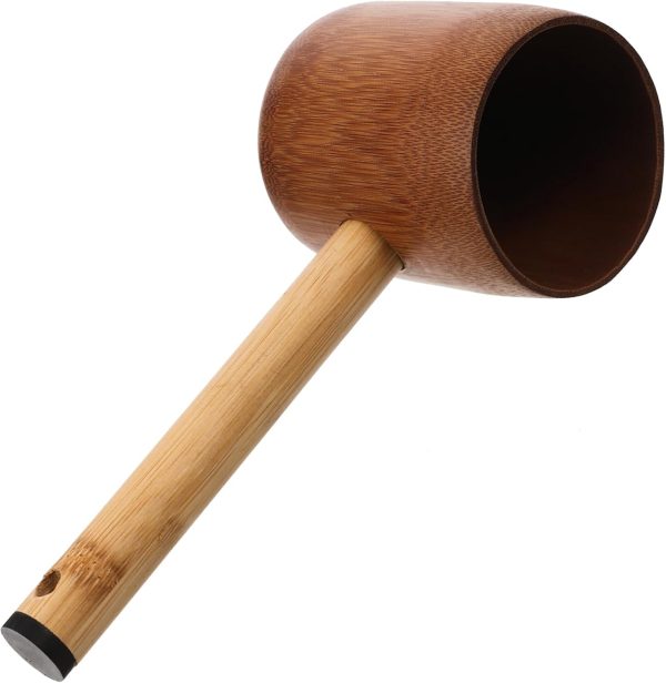 Wooden Handle Water Ladle Long Spout for Tea or Soup Bamboo Kitchen Tool for Watering Plants Housewarming