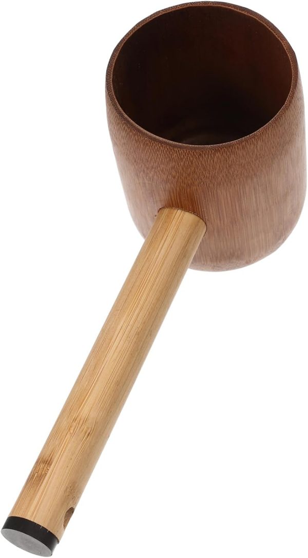 Ladle Spoon for Watering Long Handle Bamboo Ladle Japanese Style Easy to Use Fade Resistant Kitchen Gadgets for Tea House Indoor Gardening
