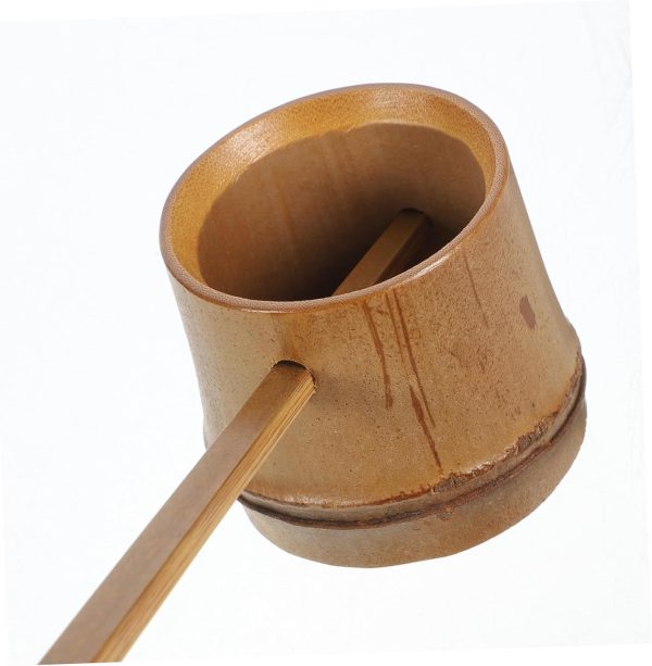 Long Handle Bamboo Water Spoon Tea Ceremony Utensil Wine Ladle Garden Watering Ladle Ergonomic - Image 2
