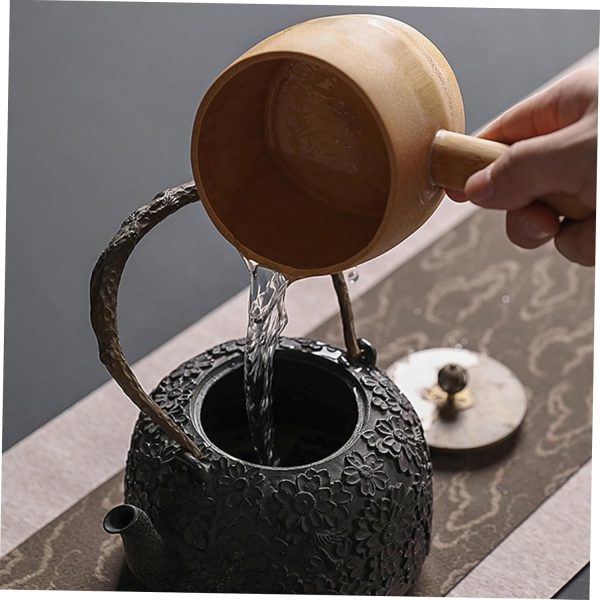 Ladle Spoon for Watering Long Handle Bamboo Ladle Japanese Style Easy to Use Fade Resistant Kitchen Gadgets for Tea House Indoor Gardening - Image 2